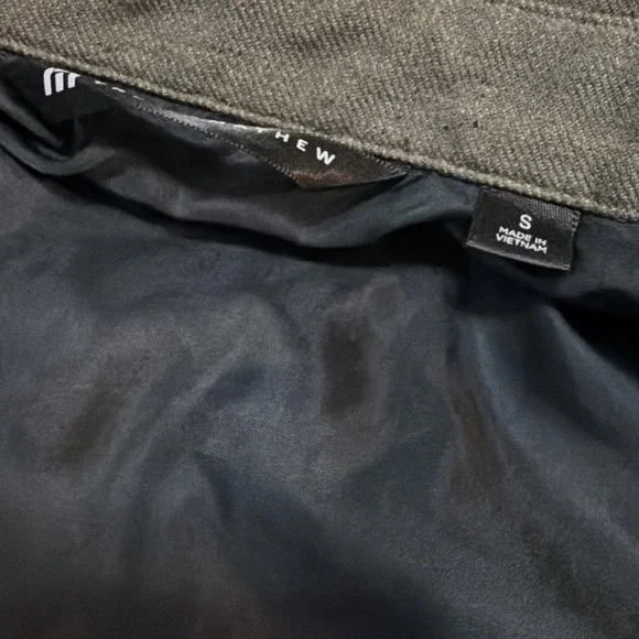 Travis Mathew Men's Small Muted Green Long Sleeve Button‎ Halfway There Shacket